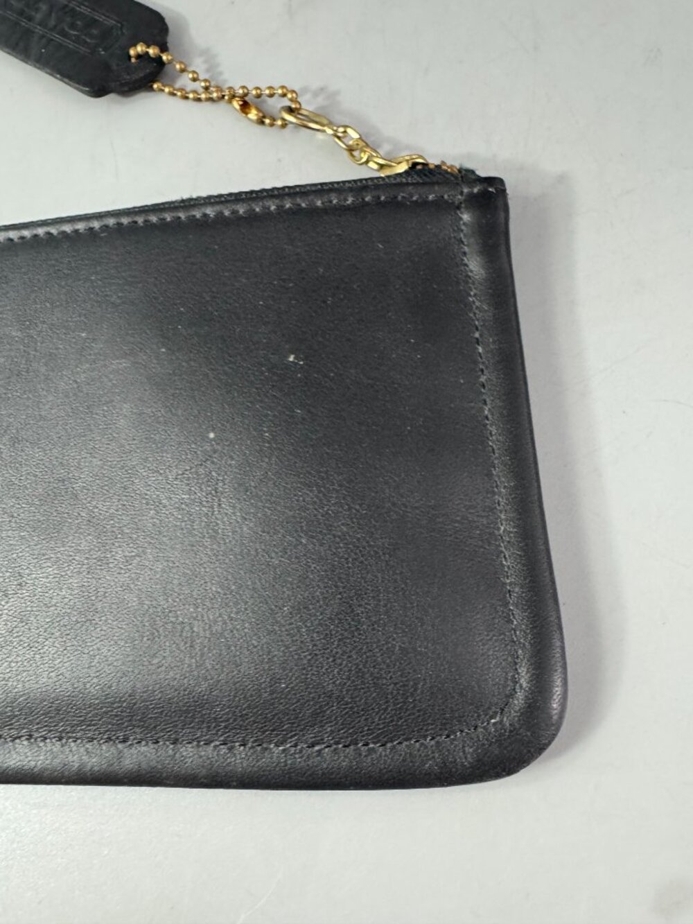 Vintage Coach Black Leather Pouch - Picture 8 of 13